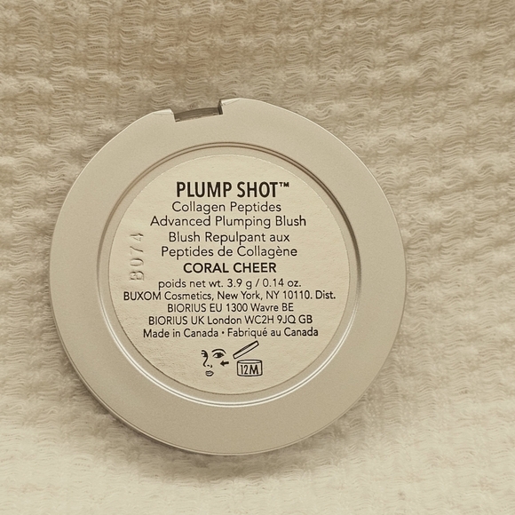 Buxom Plump Shot Collagen Peptides Advanced Plumping Blush shade Coral Cheer - Picture 6 of 6